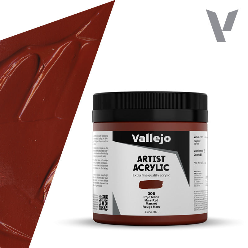 Pintura Acrílica Rojo Marte 500 ml - Bellas Artes