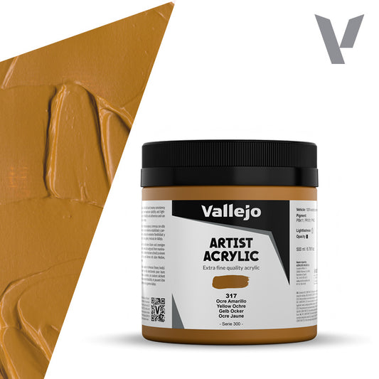 Pintura Acrílica Ocre Amarillo 500 ml - Bellas Artes