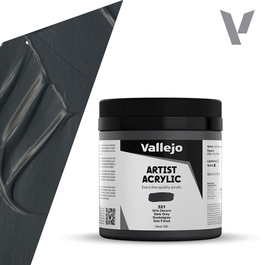 Pintura Acrílica Gris Oscuro 500 ml - Bellas Artes