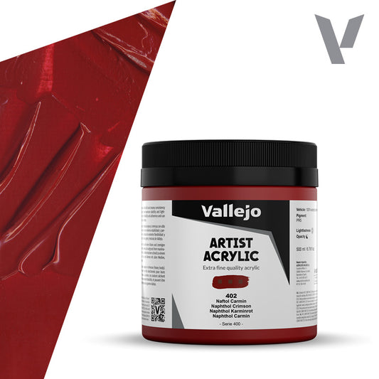 Pintura Acrílica Naftol Carmín 500 ml - Bellas Artes