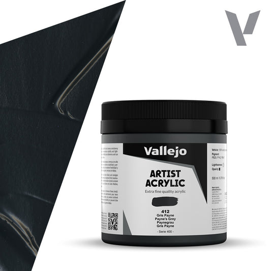 Pintura Acrílica Gris Payne 500 ml - Bellas Artes