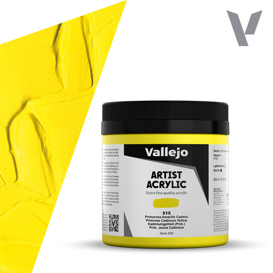 Pintura Acrílica Primorosa Amarillo Cadmio 500 ml - Bellas Artes