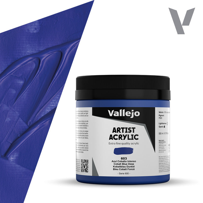Pintura Acrílica Azul Cobalto Intenso 500 ml - Bellas Artes