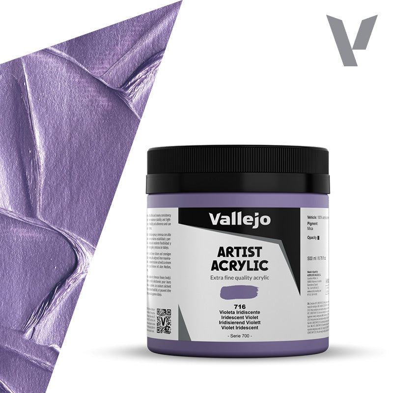 Pintura Acrílica Violeta Iridiscente 500 ml - Bellas Artes