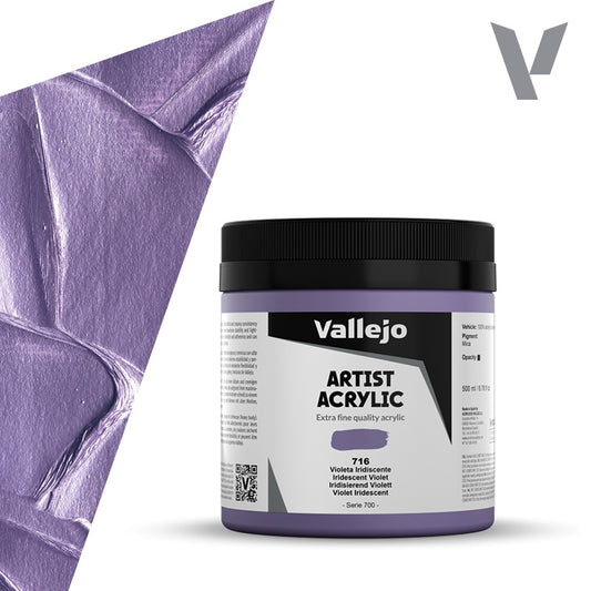 Pintura Acrílica Violeta Iridiscente 500 ml - Bellas Artes