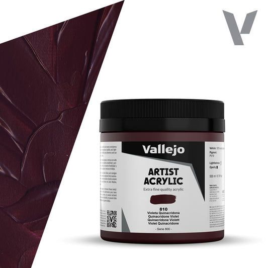 Pintura Acrílica Violeta Quinacridona 500 ml - Bellas Artes