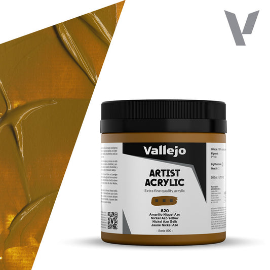 Pintura Acrílica Amarillo Niquel Azo 500 ml - Bellas Artes