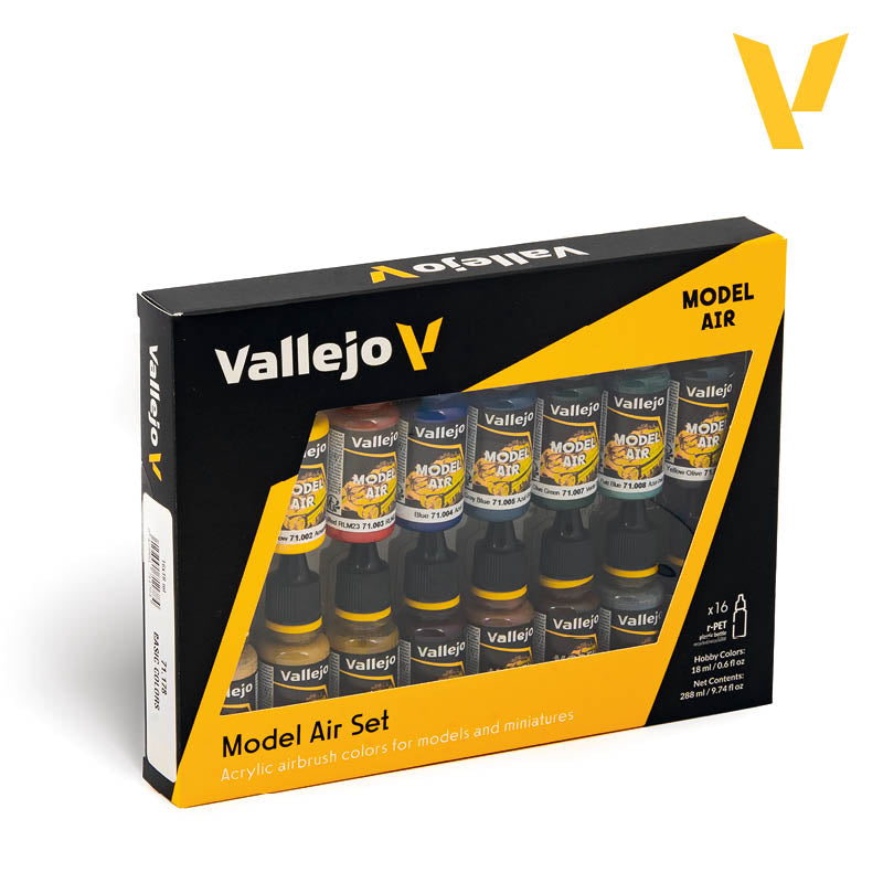 Set de 16 Colores Básicos para Aerógrafo