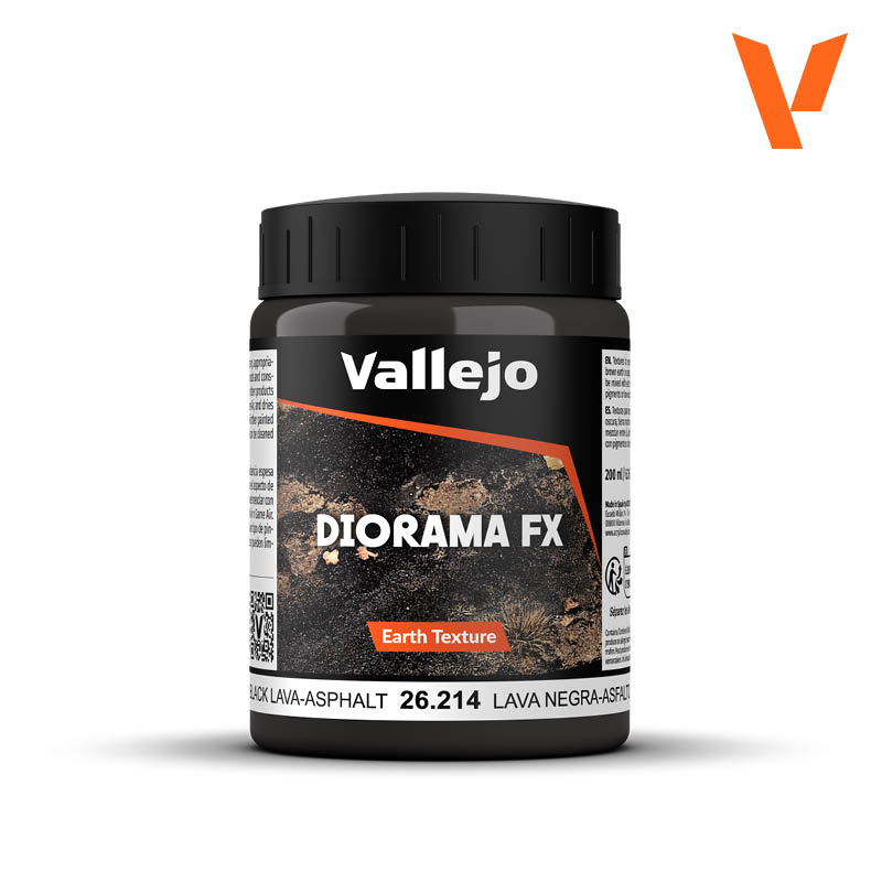 Textura de Lava Negra-Asfalto para diorama