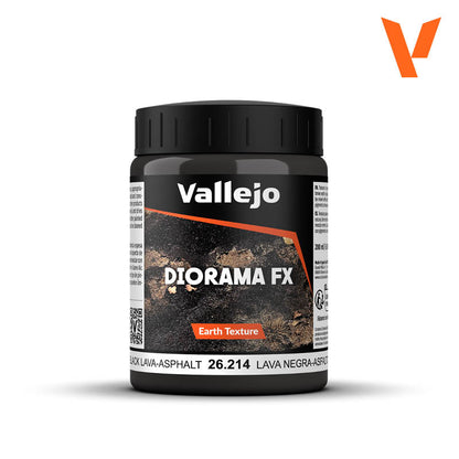 Textura de Lava Negra-Asfalto para diorama