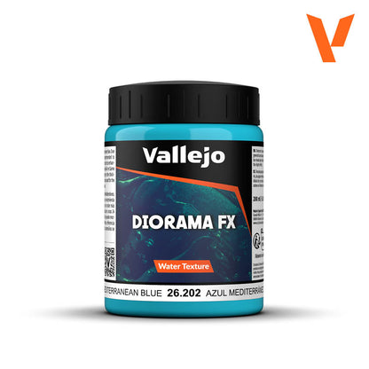 Textura en gel Azul Mediterráneo para diorama