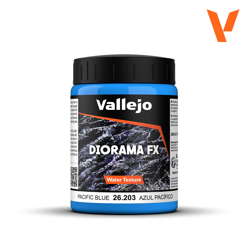 Textura en gel Azul Pacífico para diorama