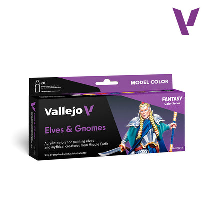 Set de 8 pinturas para elfos y gnomos