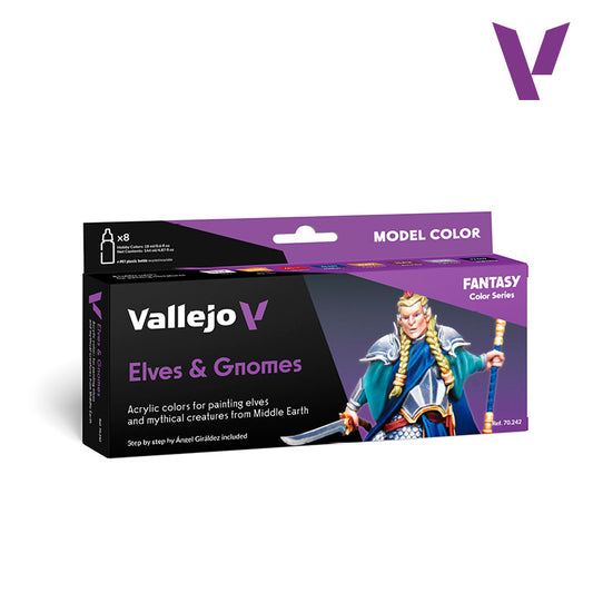 Set de 8 pinturas para elfos y gnomos