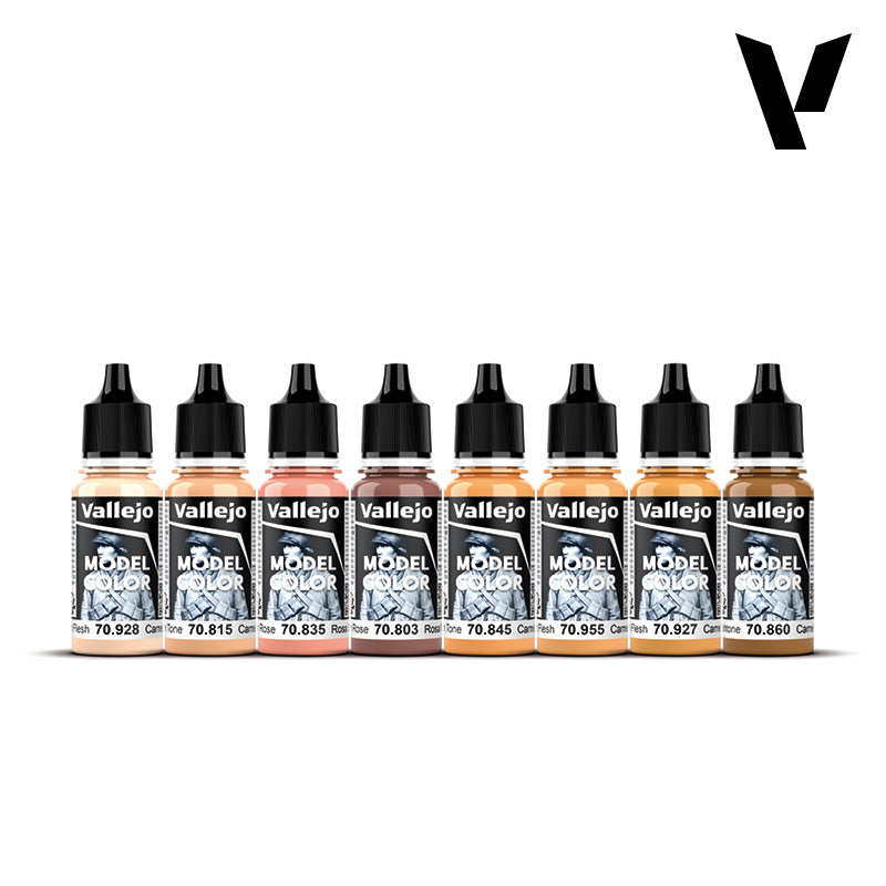 Set de 8 pinturas para pintar piel humana - Face & Skin Tones (2)