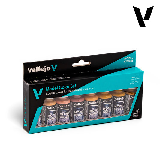Set de 8 pinturas para pintar piel humana - Face & Skin Tones