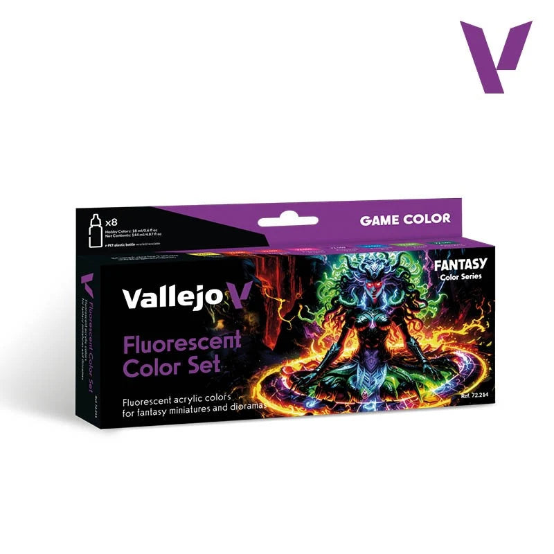 Pack Squidmar Fantasy Paint Set con Colori Fluorescenti