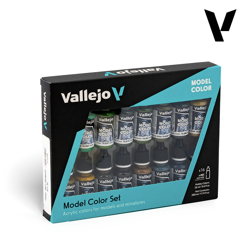 Set de 16 pinturas para camuflajes alemanes de la WWII