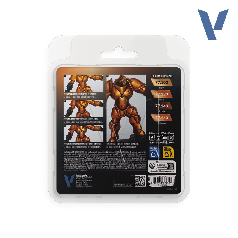 Set Oro Imperial - 4 pinturas metálicas para miniaturas (1)