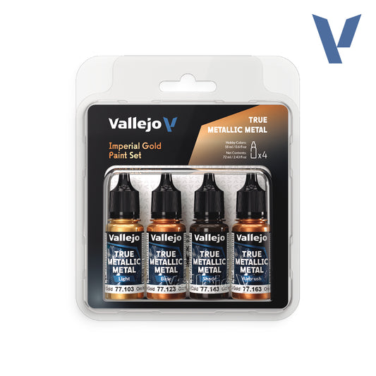 Set Oro Imperial - 4 pinturas metálicas para miniaturas