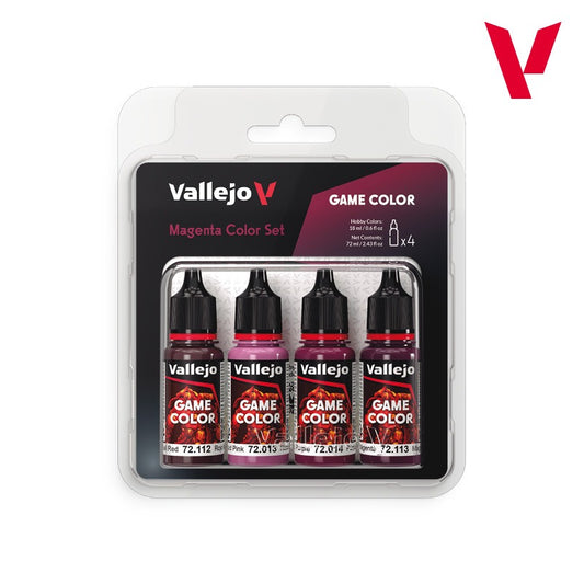 Set de 4 Pinturas Magentas 18 ml - Game Color