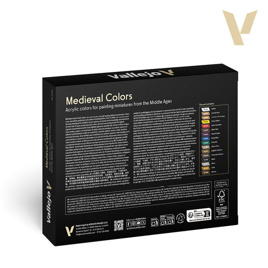 Set de 16 pinturas para Temas Medievales - Medieval Colors (1)