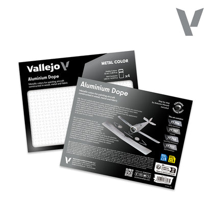 Set de 4 pinturas para pintar fuselajes de avión – Aluminium Dope (1)