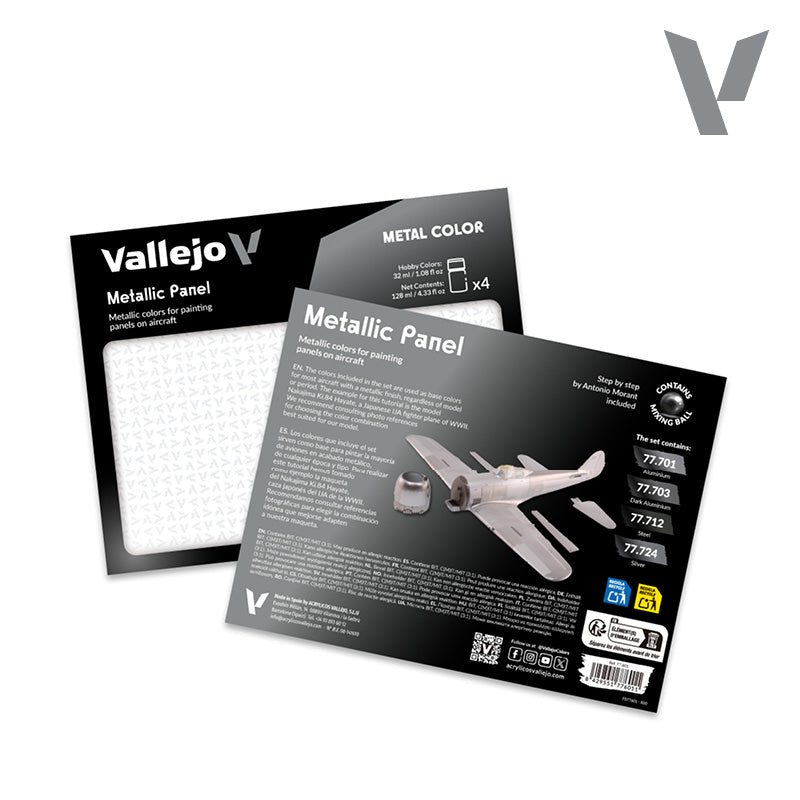Set de 4 pinturas para pintar aviones - Metallic Panel (1)