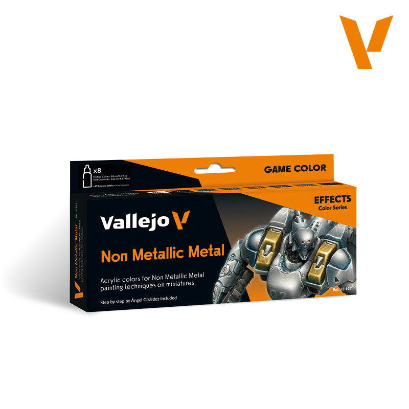 Set de 8 pinturas para técnica Non Metallic Metal (NMM)