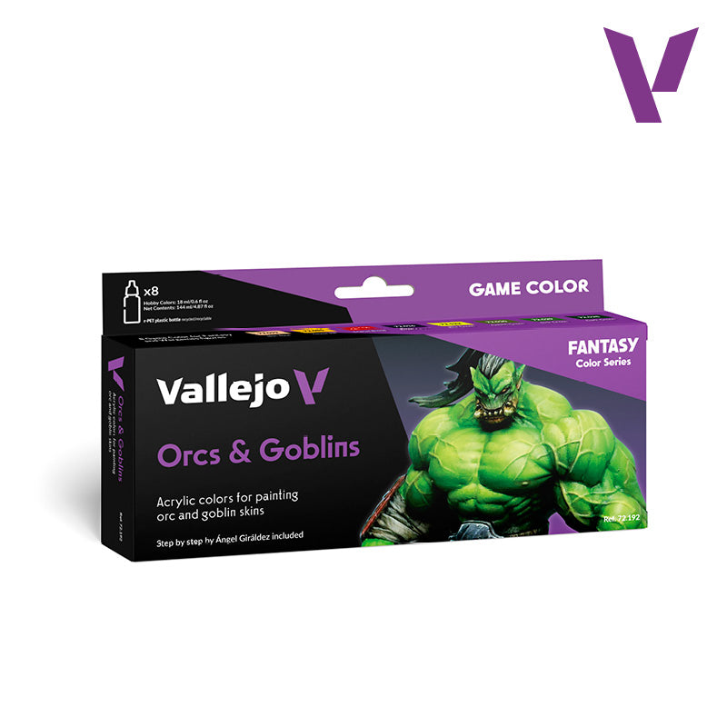 Set de 8 pinturas para pintar Orcos y Goblins