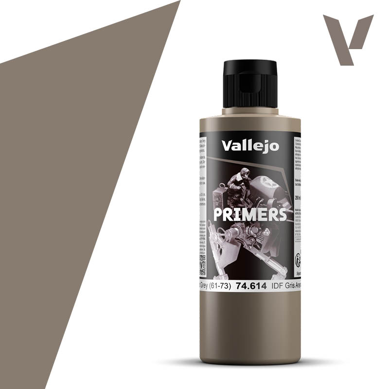 Imprimación Acrílica Mate IDF Gris Arena Israelí - 200 ml