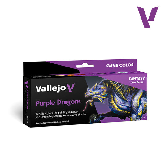 Set de 8 pinturas Purple Dragons