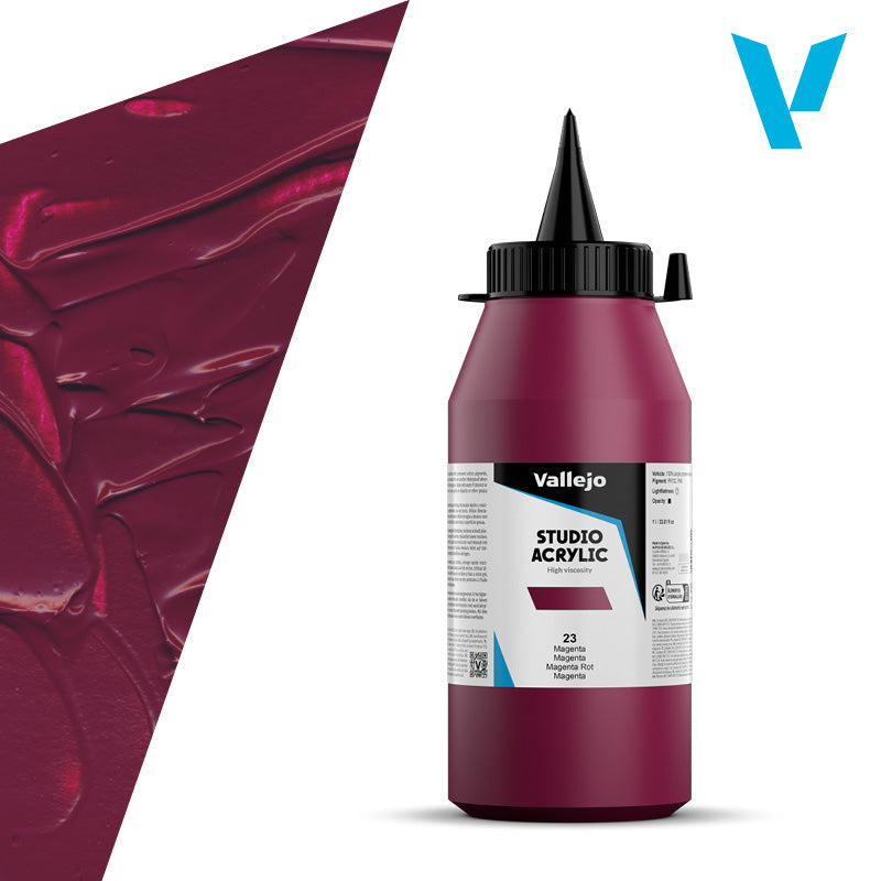 Pintura Acrílica Magenta 1 L - Bellas Artes