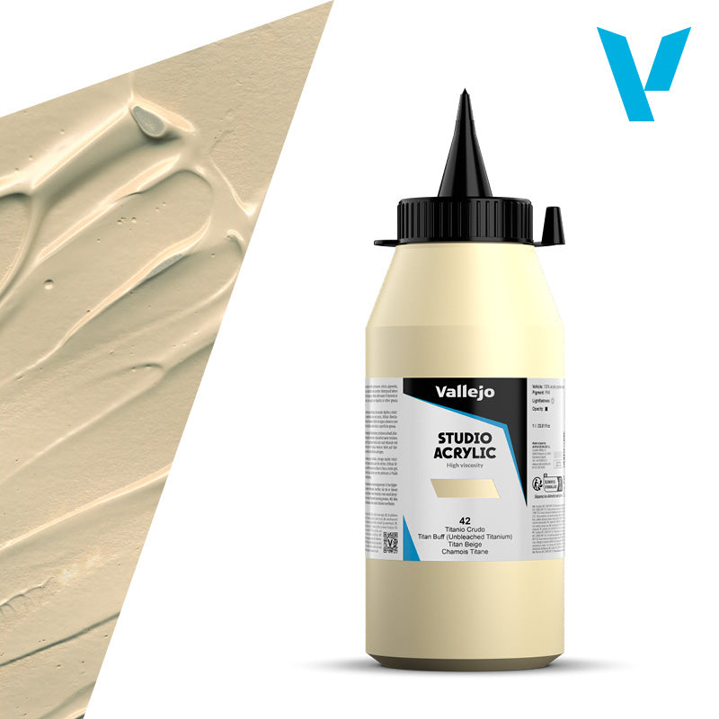 Pintura Acrílica Titanio Crudo 1 L - Bellas Artes