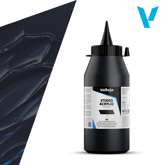Pintura Acrílica Azul Prusia Ftalocianina 1 L - Bellas Artes