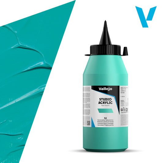 Pintura Acrílica Esmeralda Ftalocianina 1 L - Bellas Artes