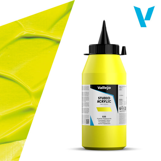 Pintura Acrílica Amarillo Fluorescente 1 L - Bellas Artes