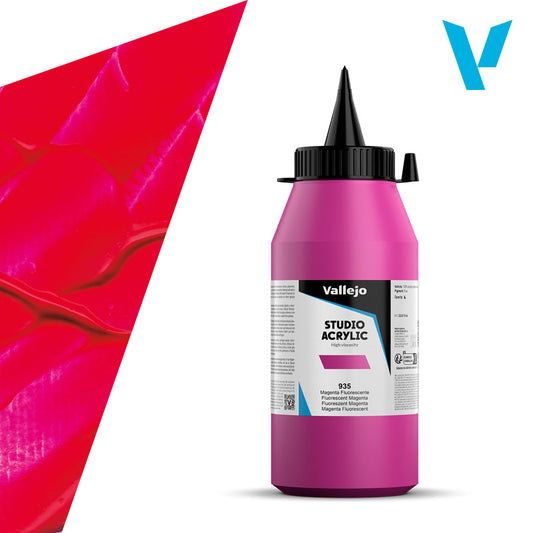 Pintura Acrílica Magenta Fluorescente 1 L - Bellas Artes
