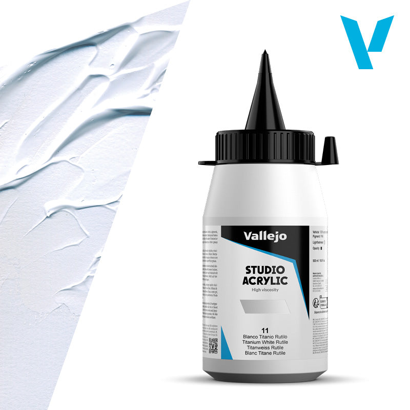 Pintura Acrílica Blanco Titanio Rutilo 500 ml - Bellas Artes