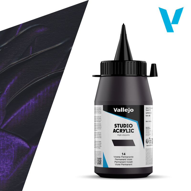 Pintura Acrílica Violeta Permanente 500 ml - Bellas Artes