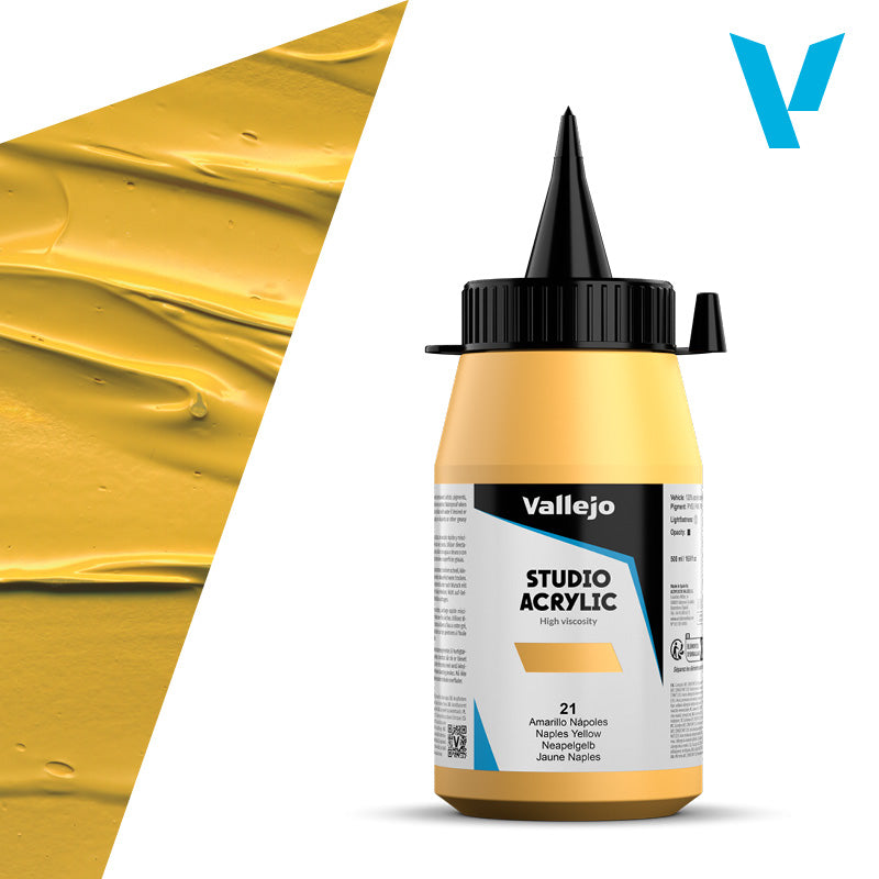 Pintura Acrílica Amarillo Nápoles 500 ml - Bellas Artes