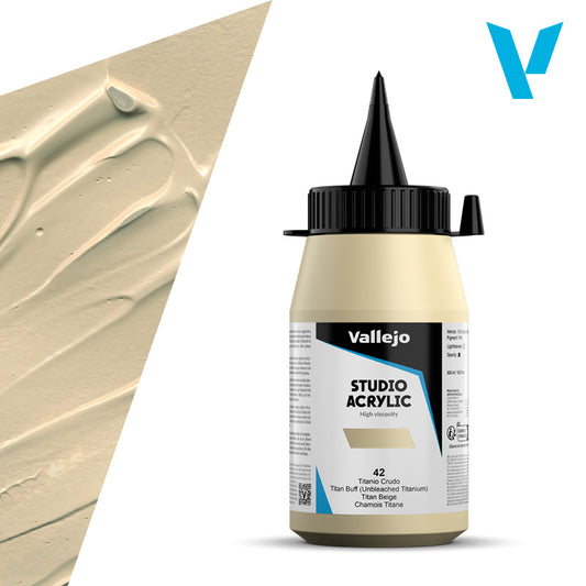 Pintura Acrílica Titanio Crudo 500 ml - Bellas Artes