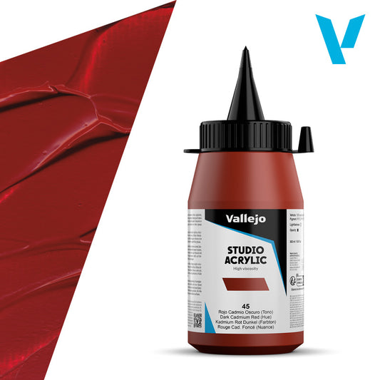 Pintura Acrílica Rojo Cadmio Oscuro (Tono) 500 ml - Bellas Artes