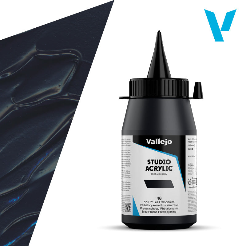 Pintura Acrílica Azul Prusia Ftalocianina 500 ml - Bellas Artes