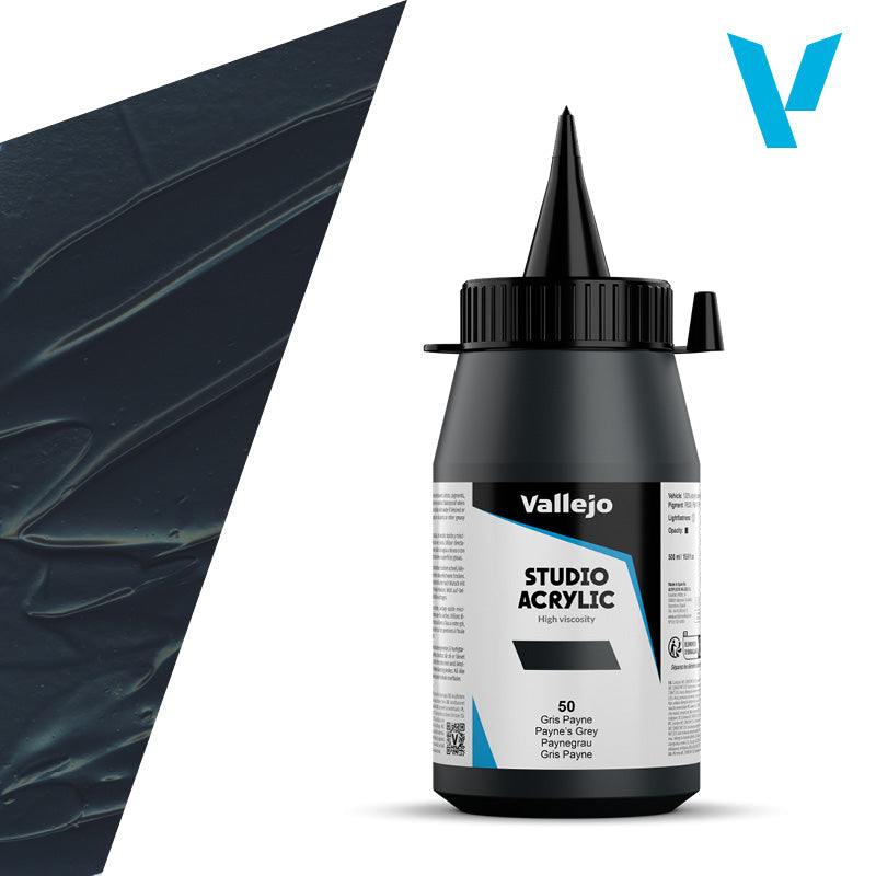 Pintura Acrílica Gris Payne 500 ml - Bellas Artes