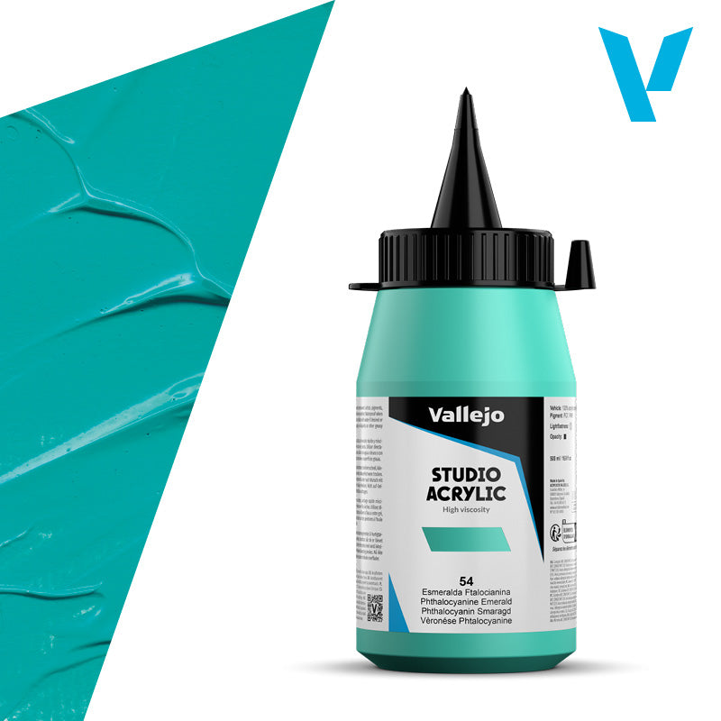 Pintura Acrílica Esmeralda Ftalocianina 500 ml - Bellas Artes