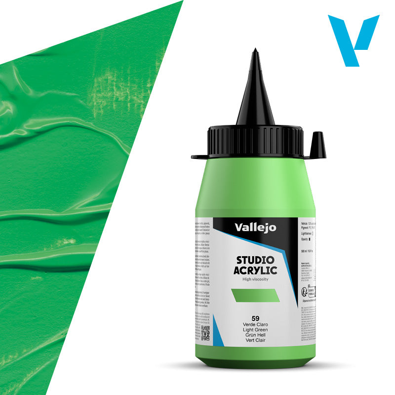 Pintura Acrílica Verde Claro 500 ml - Bellas Artes