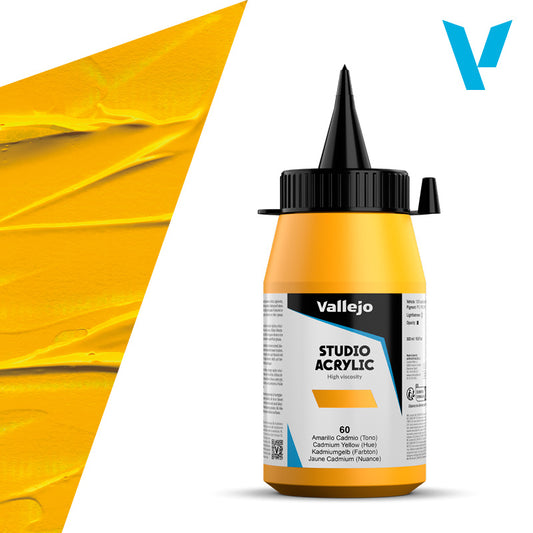 Pintura Acrílica Amarillo Cadmio (Tono) 500 ml - Bellas Artes