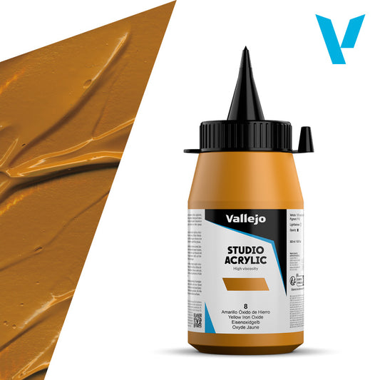Pintura Acrílica Amarillo Óxido de Hierro 500 ml - Bellas Artes