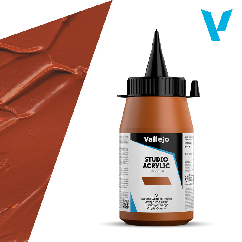 Pintura Acrílica Naranja Óxido de Hierro 500 ml - Bellas Artes